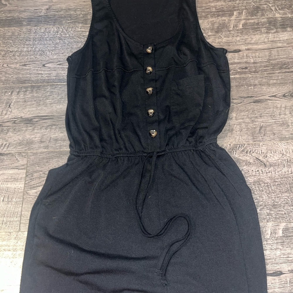 Black short jumpsuit